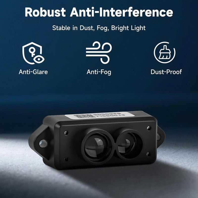 MakerHawk TFmini-S Lidar Sensor 0.1m-12m Range High Precision Single-Point Distance Sensor Compact Lightweight ToF Module with UART I2C Interface for Arduino Raspberry Pi UNO R3 STM32 Pixhawk ESP32 LoRa V3 IoT - Image 4